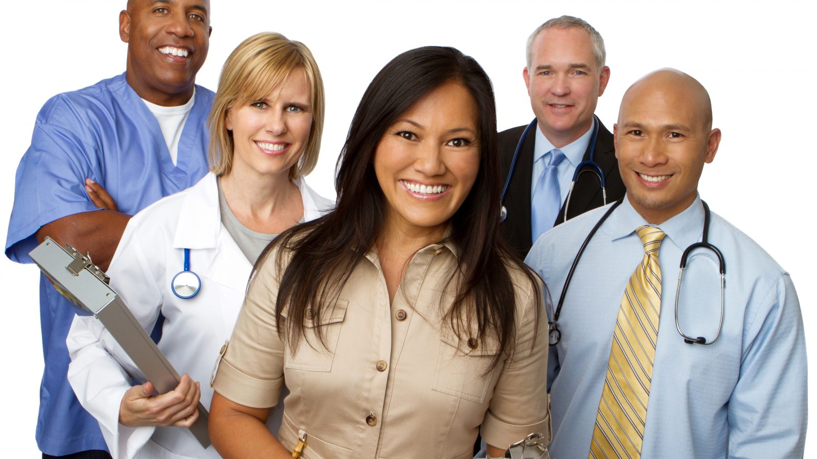 Group of smiling Hospital Professionals