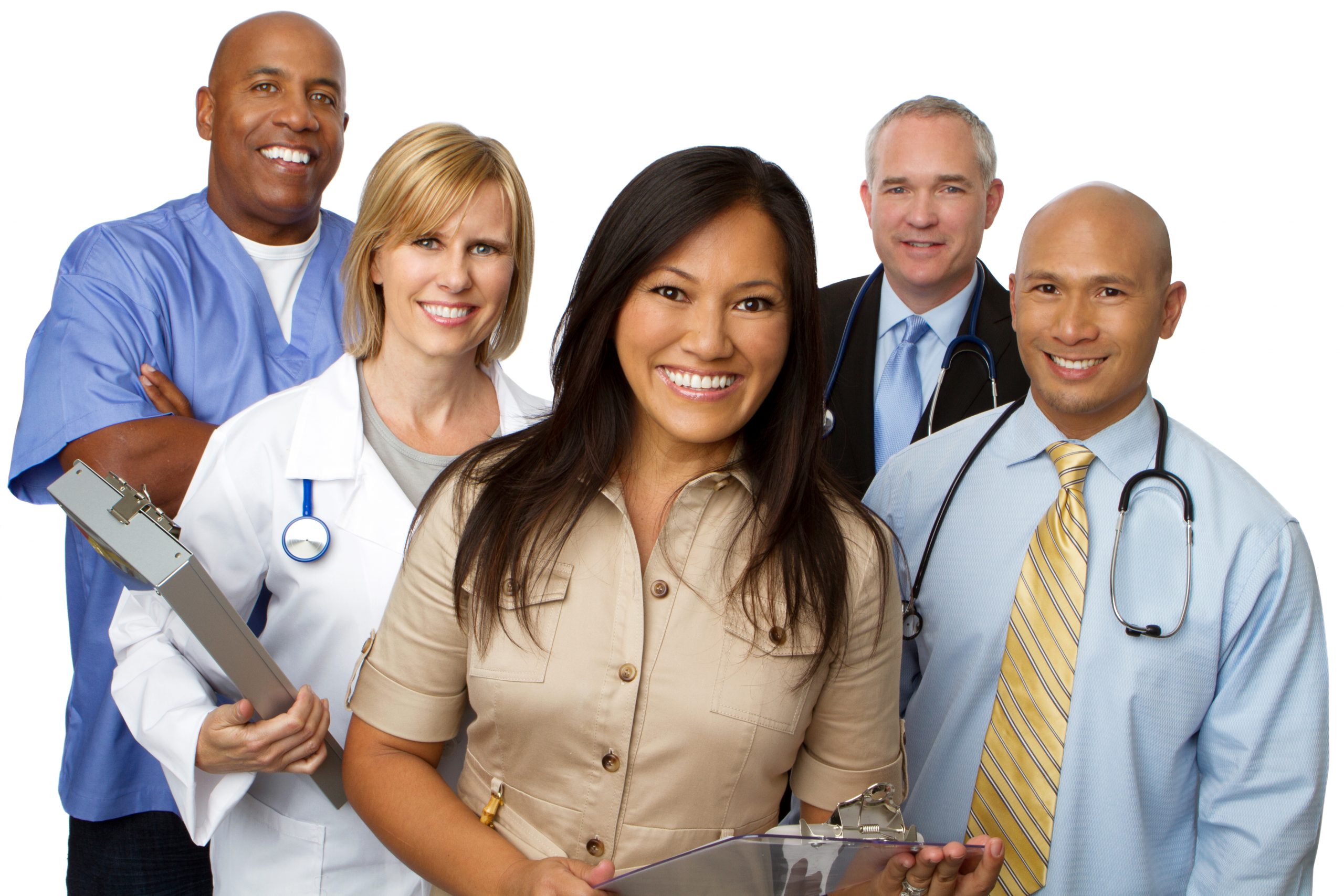 Group of smiling Hospital Professionals