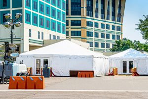 corona virus covid 19 tents