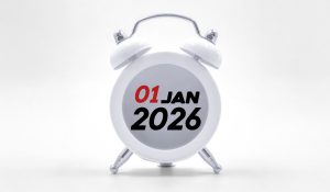 January 2026,calendar concept, clock calendar