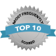 3d silver badge that says "Most Frequently Top 10 Scored"