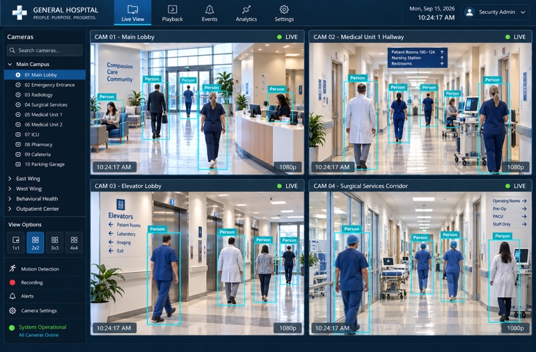 AI-enabled healthcare security monitoring system