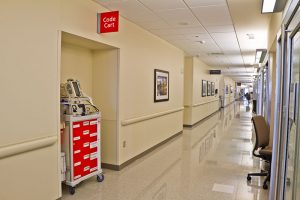 Emergency Code Cart Hospital Hallway