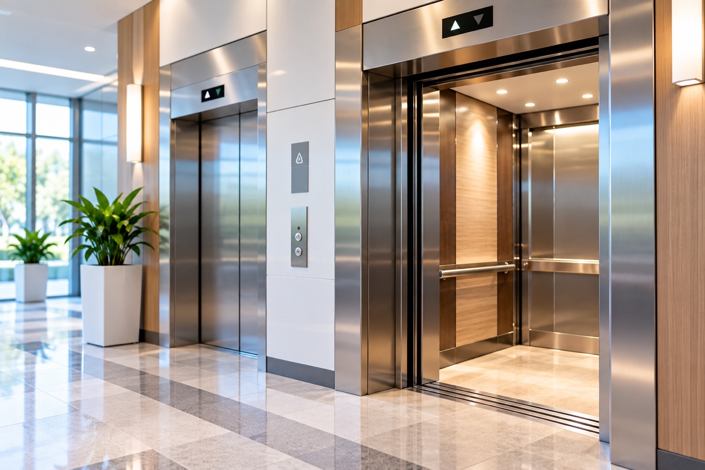 Hospital elevators used for inspection and testing compliance