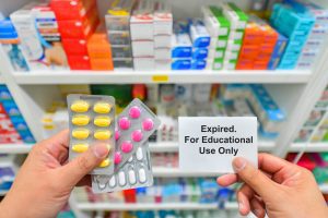 expired medications for training