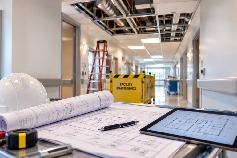 Hospital facility maintenance and construction planning