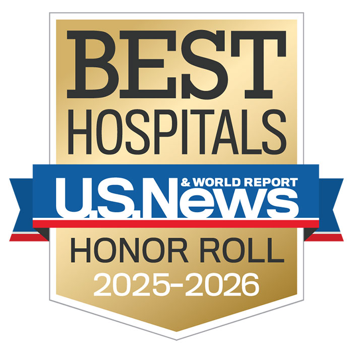 Best Hospitals Honor Roll Badge 2025-2026